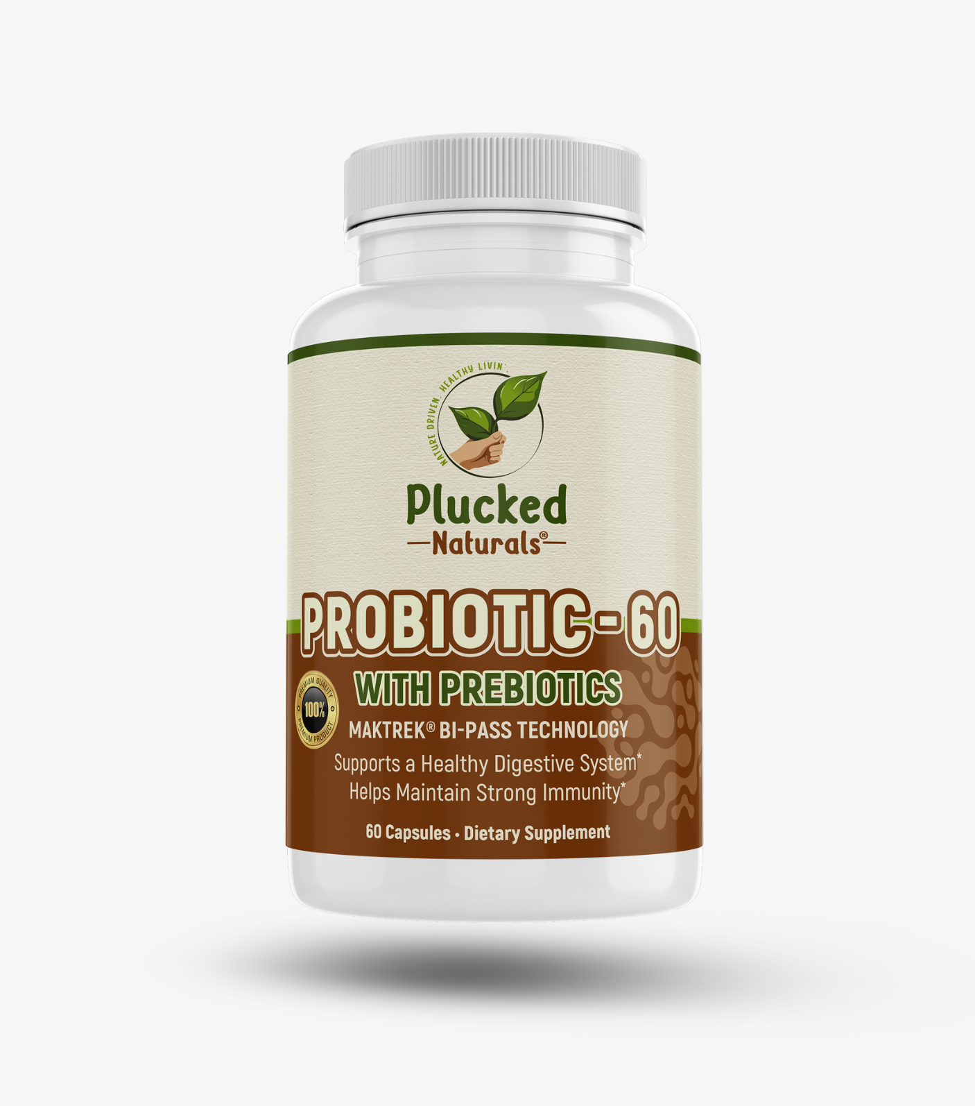 Probiotic 60 Billion CFU – Digestive & Immune Health Support – 60 Capsules