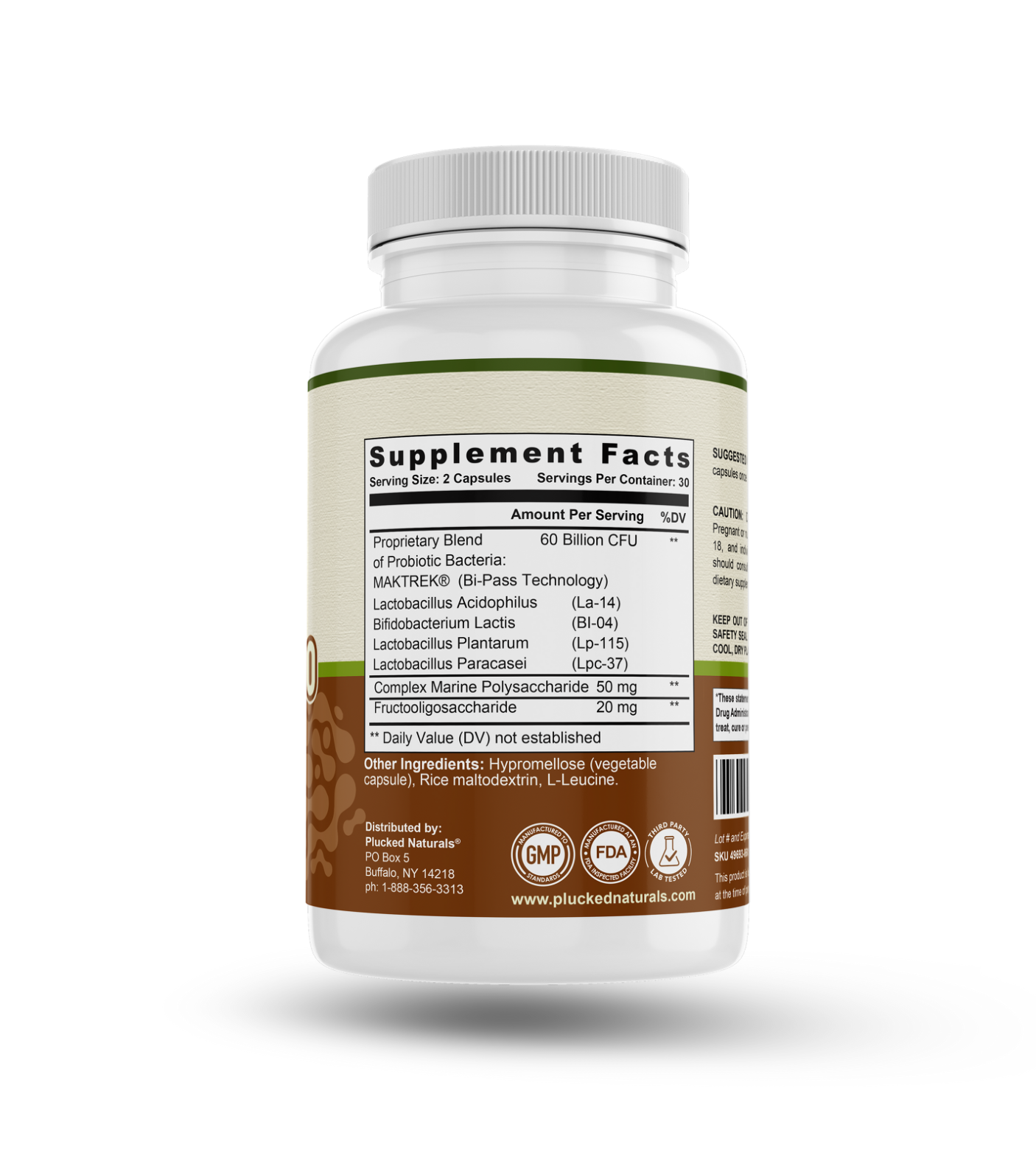 Probiotic 60 Billion CFU – Digestive & Immune Health Support – 60 Capsules
