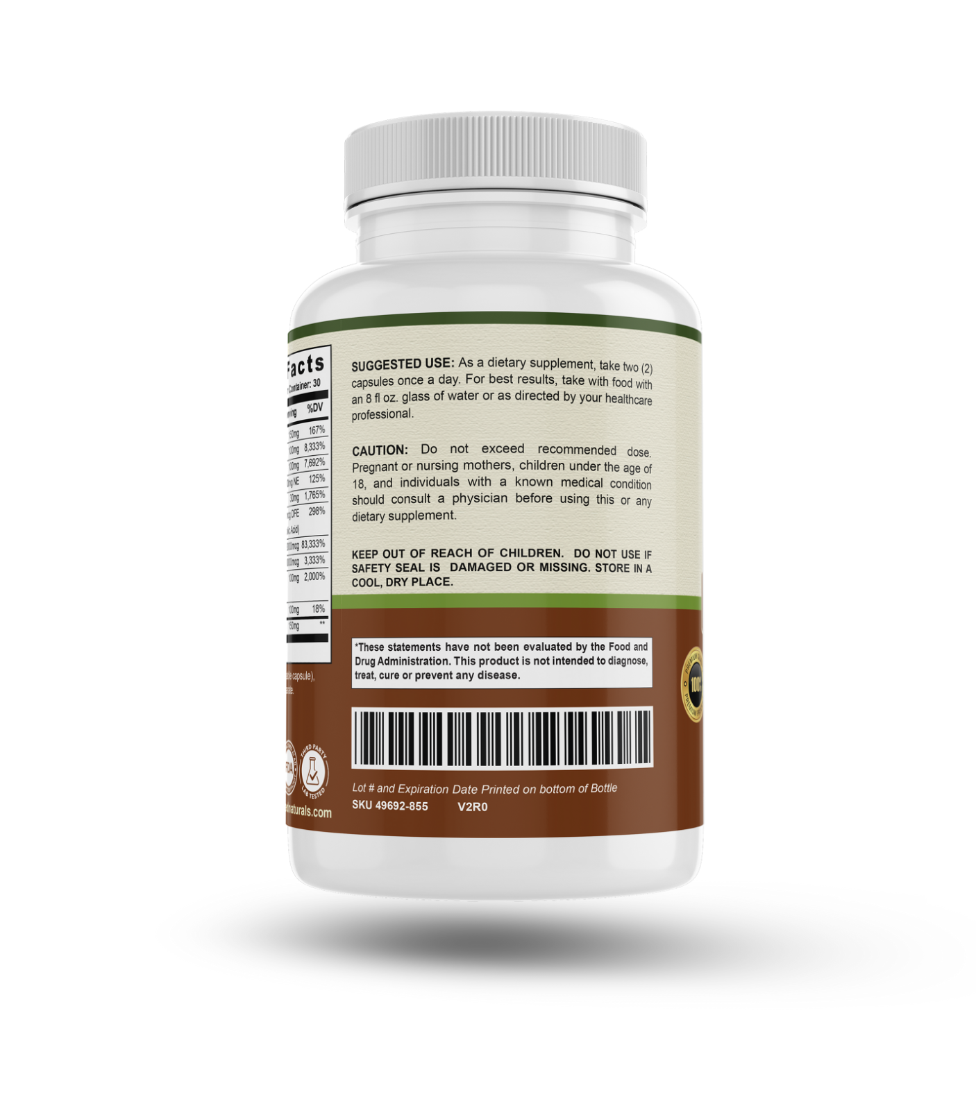 Probiotic 60 Billion CFU – Digestive & Immune Health Support – 60 Capsules